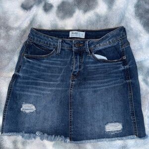 Mudd Women's Blue Denim Skirt